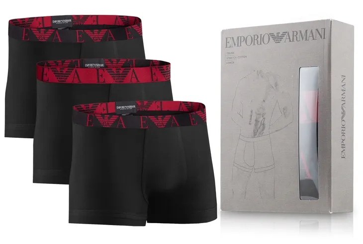 EMPORIO ARMANI EA BOKSERKI 3Pack XL MĘSKIE PREZENT EM000259 ORYGINAŁ