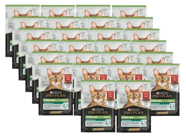 PRO PLAN Cat Sterilised Beef Wołowina 26x85g