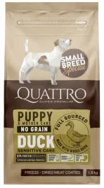 quattro-grain-free-puppy-small-duck-kaczka-15kg