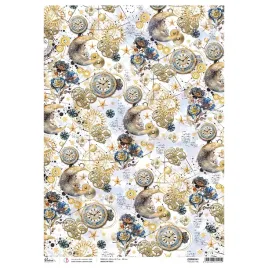 papier-ryzowy-do-decoupage-a3-ciao-bella-celestial-timeless-time-zegary