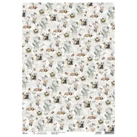 papier-ryzowy-do-decoupage-a3-ciao-bella-forest-tales-snowy-whispers