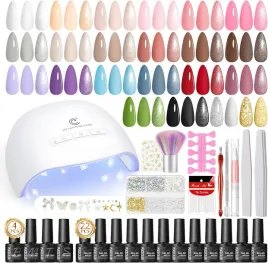 zestaw-lakierow-zelowych-uv-22-kolory-baza-top-coat-lampa-stylizacja