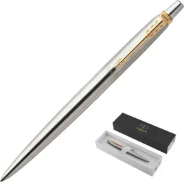 dlugopis-automatyczny-parker-jotter-gt-stalowy-matowy-zlote-elementy-etui