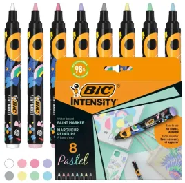 marker-bic-intensity-pastelowe-paint-akrylowe-pudelko-8-kolorow