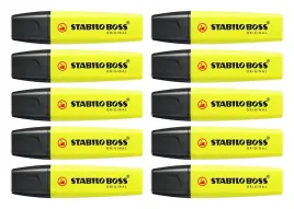 zakreslacze-stabilo-boss-zolte-10szt-opakowanie