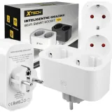 inteligentne-gniazdko-podwojne-wifi-programator-watomierz-smart-life-xtech