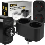 inteligentne-gniazdko-podwojne-wifi-programator-watomierz-smart-life-xtech
