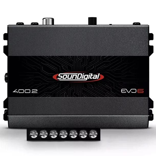 WZMACNIACZ 4-KANAŁOWY MINI SounDigital 400.2 EVO6 2x132W RMS HI-INPUT
