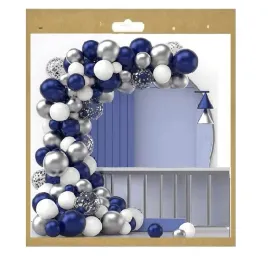 balony-granat-srebrne-konfetti-luk-girlanda-122szt