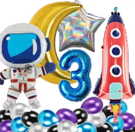 balony-na-urodziny-3-latka-kosmos-rakieta-astronauta