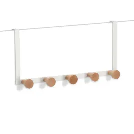 wieszak-na-drzwi-z-5-haczykami-metal-drewno-bialy-375-x-9-x-18-cm