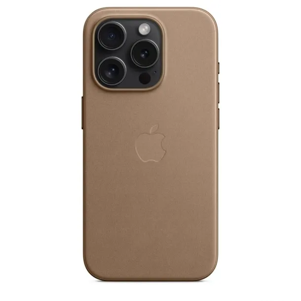 Etui Apple iPhone 15 Pro Taupe Beżowe Finewoven Z Tkaniny MagSafe Case