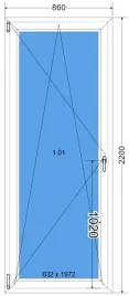 okno-balkonowe-860-x-2200mm-lewe-pcv-biale-86-x-220cm