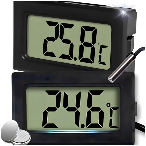 SONDA TERMOMETR LCD Z SONDĄ ELEKTRONICZNY CYFROWY LODÓWKI KABEL