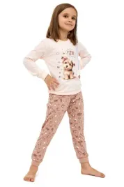 cornette-pizama-dziecieca-sweet-dog-594-193-morelowy-98-104