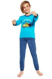 cornette-pizama-kids-car-service-477-130-turkusowy-98-104