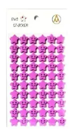 stiker-gwiazdka-piankowy-liliowy