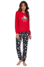 cornette-pizama-damska-home-671-372-czerwony-xl