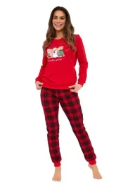 cornette-pizama-damska-winter-671-421-czerwony-m