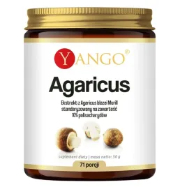 yango-agaricus-ekstrakt-10percent-polisacharydow-50-g-suplement-diety
