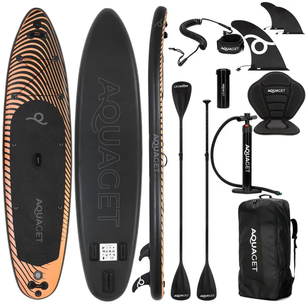 Deska SUP 350 cm pompowana do pływania na stojąco paddleboard z wiosłem i a