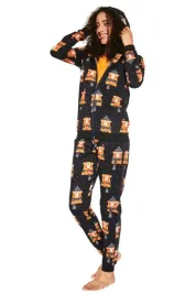 cornette-pizama-bear2-465-292-3-czesciowa-czarny-s