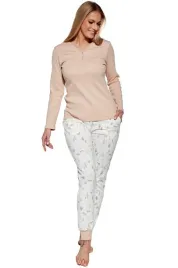 cornette-pizama-emy-723-351-bezowy-xl