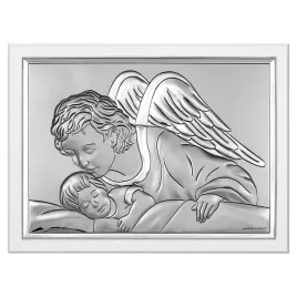 obraz-aniola-stroza-srebrny-nowoczesny-na-bialym-drewnie-11x15-cm