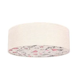 kiddy-lampa-sufitowa-38-cm-bialy-2x40w-e27-abazur-paski-bezowe
