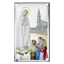 matka-boska-fatimska-obraz-srebrny-kolorowy-6-5x11-cm