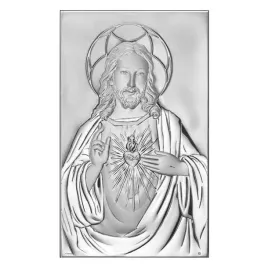 obraz-serce-jezusa-nowoczesny-srebrny-or-rozmiar-10x16-cm