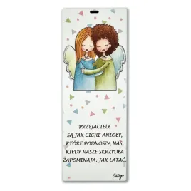 le-graziose-obrazek-malowany-sentencja-przyjazn-or-rozmiar-6x15-cm