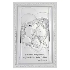 srebrny-obrazek-swieta-rodzina-nowoczesny-na-bialym-panelu-11-5x17-5-cm