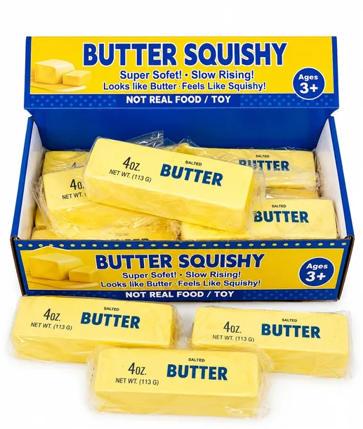 GNIOTEK MASŁO BUTTER SQUISHY ANTYSTRESOWY SLOW RISING 11 CM 1 SZT