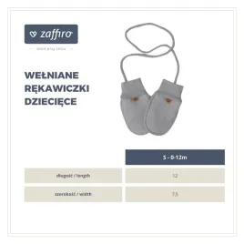 zaffiro-rekawiczki-dzieciece-welna-premium-0-12m-anthracite