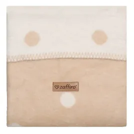 zaffiro-koc-bawelniany-bari-75x100cm-beige-w-kropki