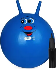 pilka-gimnastyczna-do-skakania-z-uchwytem-i-pompka-profit-45-cm
