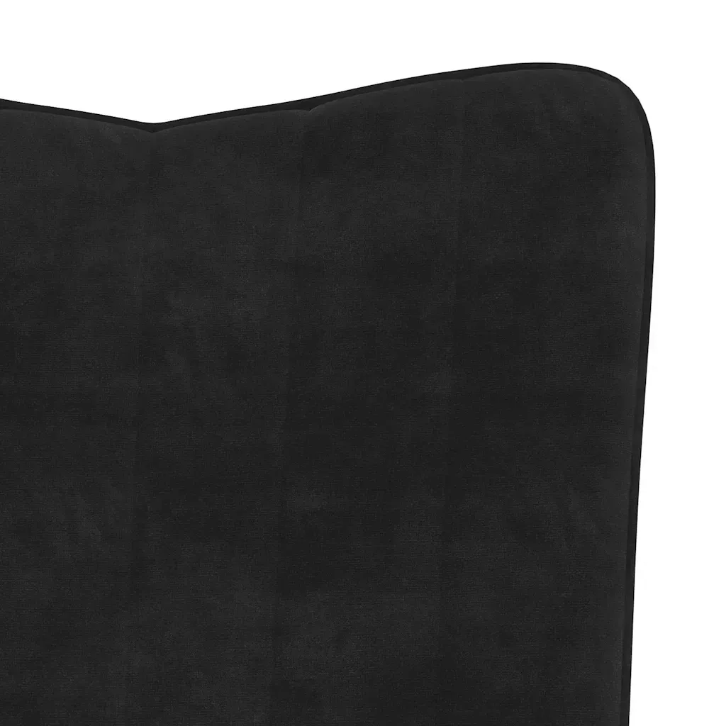 fotel-czarny-obity-aksamitem