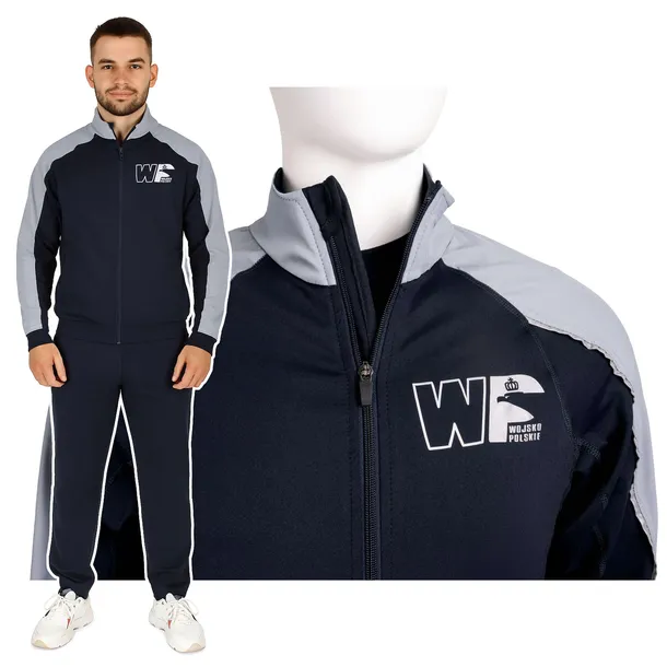 Dres męski komplet sportowy Wojska Polskiego bluza spodnie M
