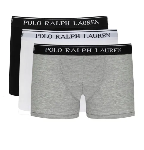 Polo Ralph Lauren Majtki Bokserki BLCK WHITE GREY/CZARNY BIAŁY SZARY r. L