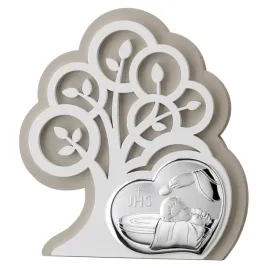 obrazek-pamiatka-chrztu-srebrny-nowoczesny-nad-lozeczko-drzewo-zycia-14x15