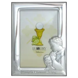 ramka-komunijna-srebrna-pamiatka-komunii-swietej-dla-chlopca-10x15-cm