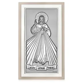 obraz-jezusa-milosiernego-nowoczesny-srebrny-jezu-ufam-tobie-13x22-cm
