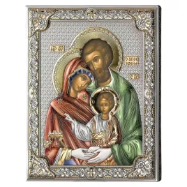 ikona-swietej-rodziny-ze-srebra-z-kolorami-12x16