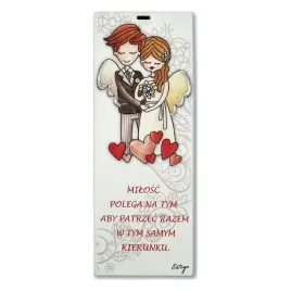 le-graziose-obrazek-malowany-sentencja-malzenstwo-or-rozmiar-6x15-cm