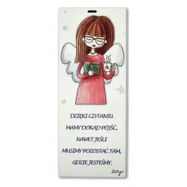 le-graziose-obrazek-malowany-sentencja-ksiazka-czytanie-6x15-cm