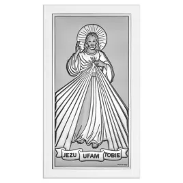 obraz-jezusa-milosiernego-nowoczesny-srebrny-jezu-ufam-tobie-8x14-cm