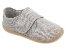 kapcie-dzieciece-barefoot-befado-904y001-do-przedszkola-na-rzep-szare