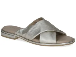 klapki-damskie-skorzane-srebrne-caprice-27101-plaskie-wsuwane-eleganckie