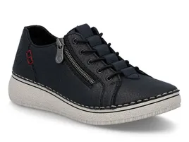 polbuty-damskie-granatowe-rieker-50965-14-sportowe-skorzane-na-zamek